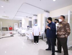 Dampingi Menteri  BUMN dan Menteri Agama, Gubernur Lampung Tinjau Kesiapan RS Pertamina Bintang Amin Ekstensi Asrama Haji Lampung