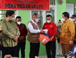 Dampingi Menko Perekonomian dan Kepala BNPB, Gubernur Lampung  Tinjau PPKM di Lampung Selatan