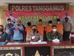 Kapolres Rilis Tiga Pengungkapan Kasus 3C oleh Polres Tanggamus dan Jajarannya