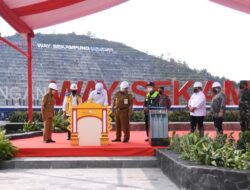 Resmikan Bendungan Way Sekampung, Gubernur Lampung Dampingi Presiden