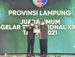 Gubernur Lampung Terima Penghargaan pada Gelar Teknologi Tepat Guna Nasional XXII