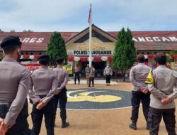 Kabag Ops Polres Tanggamus Pimpin Apel On Call Kunker Presiden RI di Pringsewu