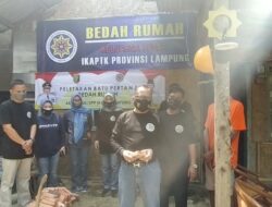 DPP IKAPTK Lampung Bagikan Sembako, dan Bedah Rumah untuk Warga Terdampak Covid19