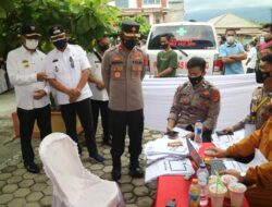 Wakapolda Lampung Pantau Gerai Vaksin Presisi di Tanggamus, Guna Percepatan Penanganan Covid 19