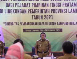 Gubernur Lampung Buka Workshop Pengembangan Kompetensi Pimpinan Tinggi Pemprov Lampung 2021