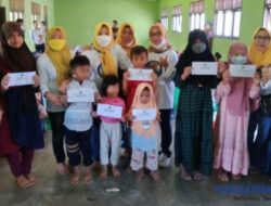 Peringati Ultah Isteri Bupati Pesawaran, Perkumpulan Srikandi Dermawan Bagi-Bagi Santunan ke Anak Yatim
