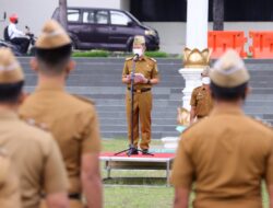 Senin Pagi, Sekda Lampung Pimpin Apel Perdan di 2022