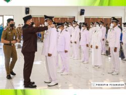 Dendi Lantik 39 Kades Hasil Pilkades Serentak