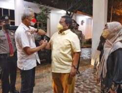Arinal  Djunaidi Sambut Kunjungan  Ganjar Pranowo di Lampung