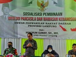 Ketua DPRD Lampung Hadiri Sosialisasi Pembinaan Ideologi Pancasila di Lampung Tengah