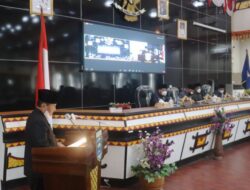 Sahkan 3 Raperda, Walikota Metro Hadiri Sidang Paripurna DPRD Metro