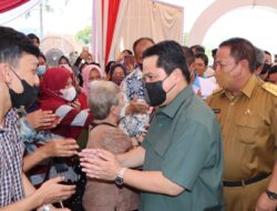 Dampingi Erick Tohir, Gubernur Lampung Tinjau Pasar Murah Ala PTPN VII