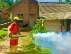 Antisipasi DBD, Kades Durian Padang Cermin Lakukan Fogging