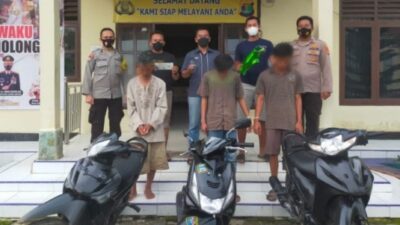 Pencurian Motor Makin Merajalela, Polsek Pugung Ciduk Pelaku dan Penadah