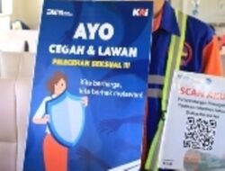 Divre IV Tanjungkarang Gelar Kampanye Cegah Tindak Kekerasan Seksual di Kereta Api