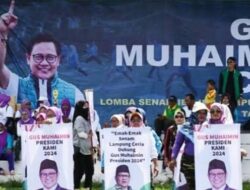 Di Lampung Timur, Ribuan Muslimat NU Dukung Cak Imin Maju Pilpres 2024