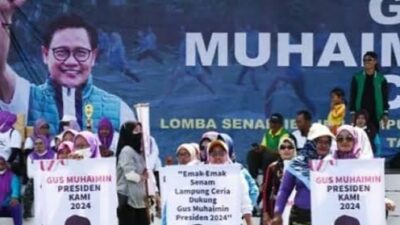 Di Lampung Timur, Ribuan Muslimat NU Dukung Cak Imin Maju Pilpres 2024