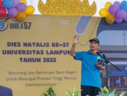 Prof. Karomani Resmikan Pembukaan Dies Natalis ke-57 Unila