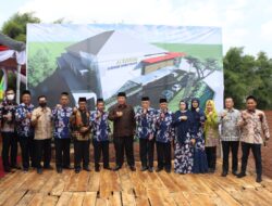 Gubernur Lampung Letakkan Batu Pertama Pembangunan Al Kautsar Indoor Sport Center