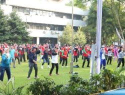 LPPM Expo Unila Suguhkan Senam Bersama dan Lomba Tradisional