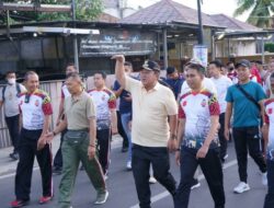 Kapolda Lampung Bersama Gubernur Lampung dan Unsur TNI Buka Jalan Sehat di Mako Brimob