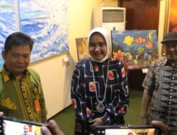 Riana Sari Arinal Kunjungi Perpustakaan Expo Unila 2022