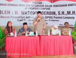 Watoni Nurdin Sosialisasikan Perfa Rembug Desa di Ganjar Asri