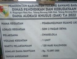 Alhamdulillah, SDN 3 Pagar Dewa dapat Bantuan DAK