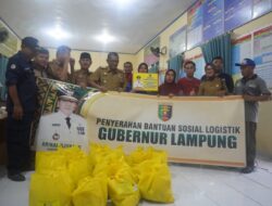 Gubernur Arinal Serahkan Bantuan Sembako dan Bufferstock untuk Korban Banjir dan Tanah Longsor di Pesibar