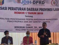 Ketua DPRD Lampung Gelar Sosper Pencegahan Penyalahgunaan Narkotika