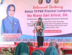 TP PKK Provinsi Lampung Kungker ke Desa Model Konvergensi Penanganan dan Pencegahan Stunting