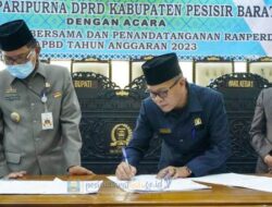 Persetujuan Bersama Dan Penandatangan Ranperda APBD Tahun Anggaran 2023