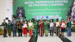 Ketua TP PKK Provinsi Lampung Hadiri Perayaan Natal Perempuan Kristen se-Lampung