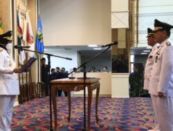 Wakil Gubernur Chusnunia Lantik Pj. Bupati Lampung Barat dan Pj. Bupati Tulang Bawang