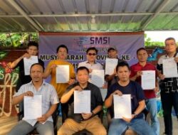 Pengurus SMSI Lampung Teken Pakta Integritas