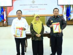 BPK Perwakilan Provinsi Lampung  Serahkan Laporan Hasil Pemeriksaan  Semester II Tahun 2022 Pada Gubernur