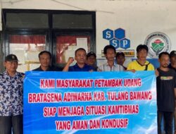 Kelompok Petambak Udang Bratasena Dukung Polda Lampung dalam Menjaga Situasi yang Aman dan Kondusif