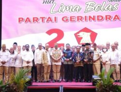 HUT Gerindra ke-15 Dimulai dari Palangka Raya, Muzani: Terimakasih Atas Perjuangan Ranting dan PAC