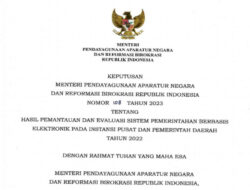 Provinsi Lampung Peringkat 1 se-Sumatera Indek Sistem Pemerintah Berbasis Elektronik Penilaian MENPAN RB