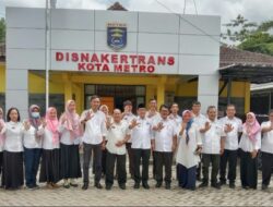 Disnakertrans Kota Metro Mendapat Kunjungan Kerja Walikota