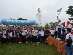 Peringati HUT BUMN ke-25, 5000 Perserta Ikuti Jalan Sehat di Lampung Tengah