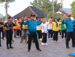 Peringati HUT ke-59 Provinsi Lampung Gelar Senam Bersama