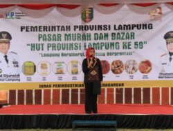 Peringati HUT ke-59 Provinsi Lampung, Pemprov Gelar Bazar UKM dan Pasar Murah