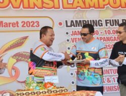 Ribuan Masyarakat Lampung Sepeda Santai HUT ke-59 Provinsi Lampung