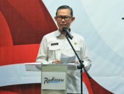 Sekdaprov  Lampung Haditi Rakor Pemberantasan Korupsi Diseminasi Pedoman MCP dan Tindak Lanjut Rekomendasi Hasil Survei Penilaian Integritas