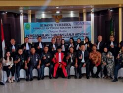 DPC PERADI SAI Bandar Lampung Gelar Pengangkatan dan Pengambilan Sumpah Advokat