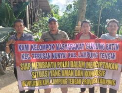Silaturahmi Personil Dit Intelkam Polda Lampung bersama Perwakilan Tokoh Masyarakat Kampung Gunung Batin