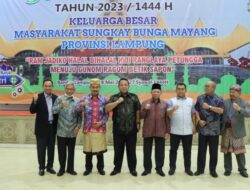 Gubernur Arinal Hadiri Halalbihalal Keluarga Besar Sungkay Bunga Mayang