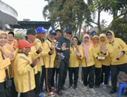 Bareng Pengurus PWRI, Walikota Metro Olahraga Senam