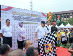 Unila Hadiri Olah Raga bersama TNI-Polri dan Forkopimda Lampung